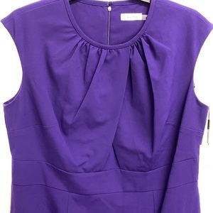 Calvin Klein Purple Sheath Dress 16W